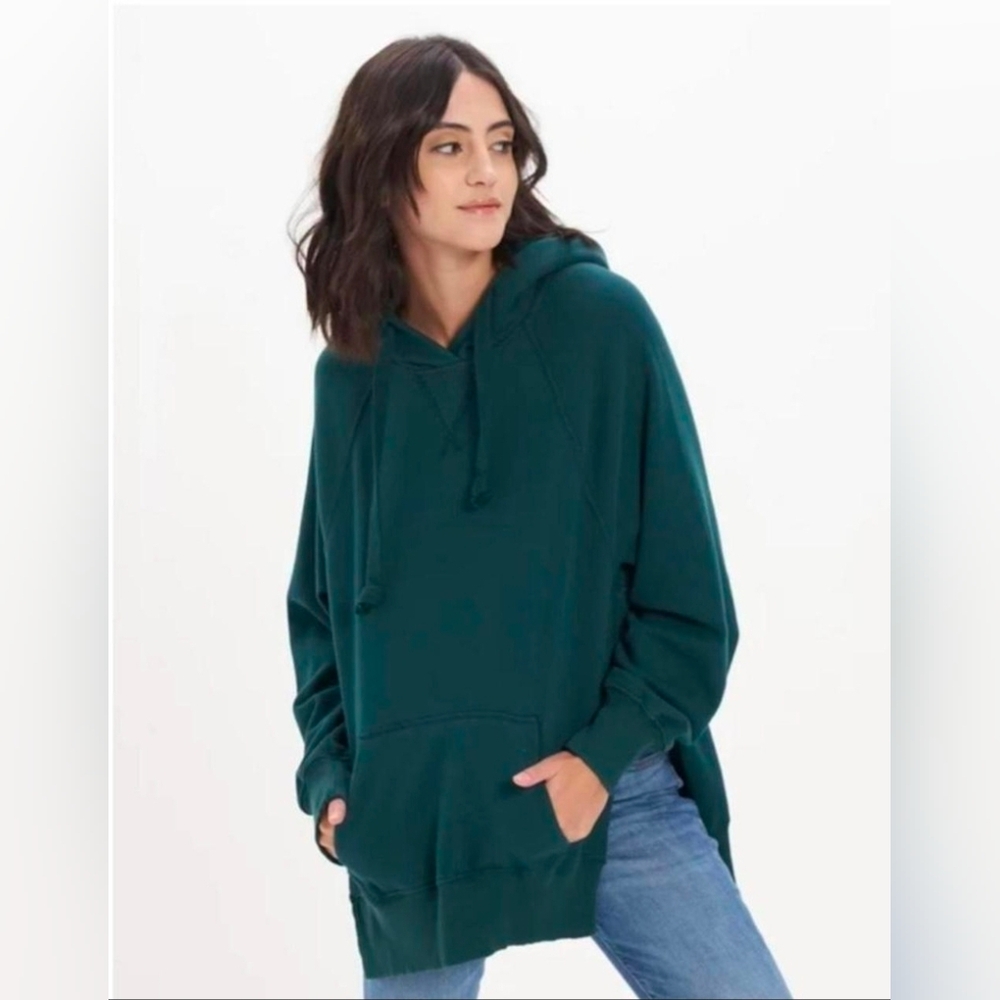 American Eagle Outfitters Forest Green Oversized Hoodie, Size Medium